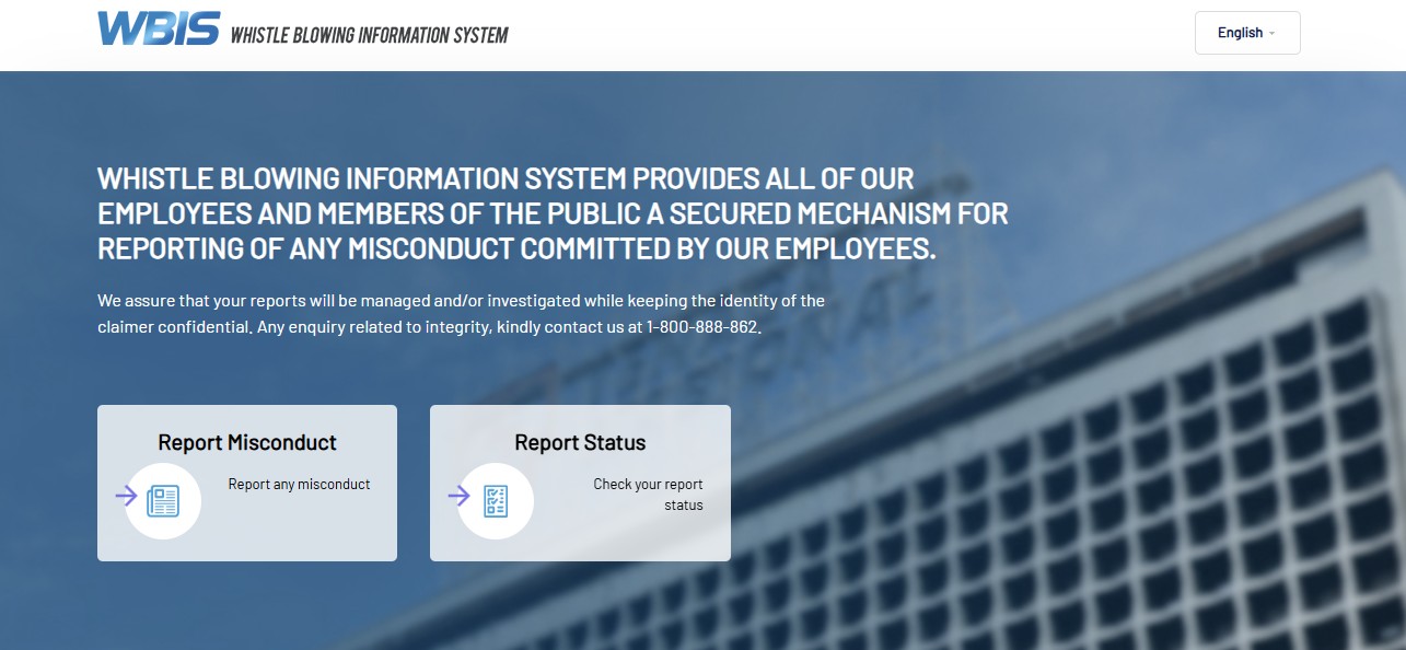 TNB Whistle Blowing Information System